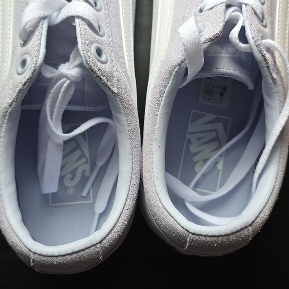 Vans Women's Ward Platform Mono Suede Shoe Lt. Blue Size 8.5 - Picture 4 of 9